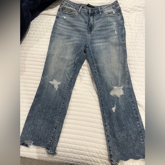 Judy Blue NWT cropped bootcut pants size 11/30 - Picture 1 of 7